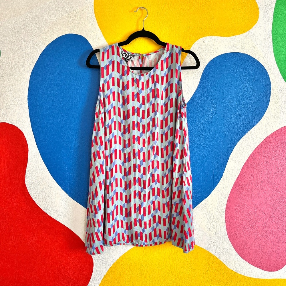 Dusen Dusen geometric print swing dress